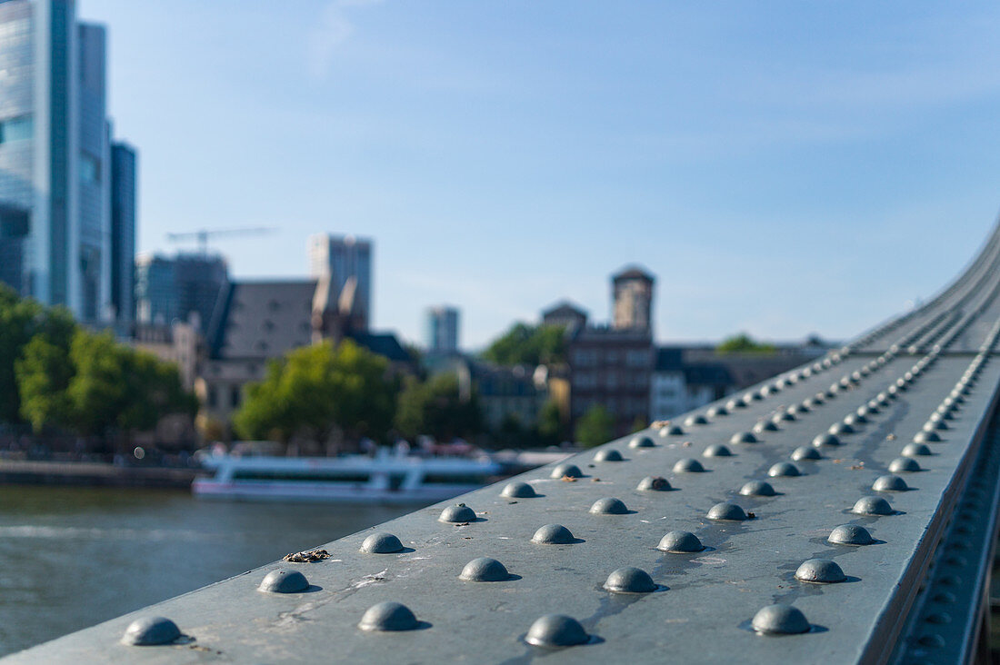 At the Eiserner Steg in Frankfurt, Germany