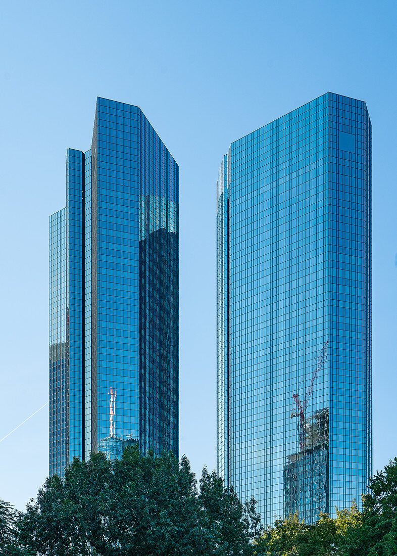 Hochhäuser in Frankfurt am Main, Deutschland