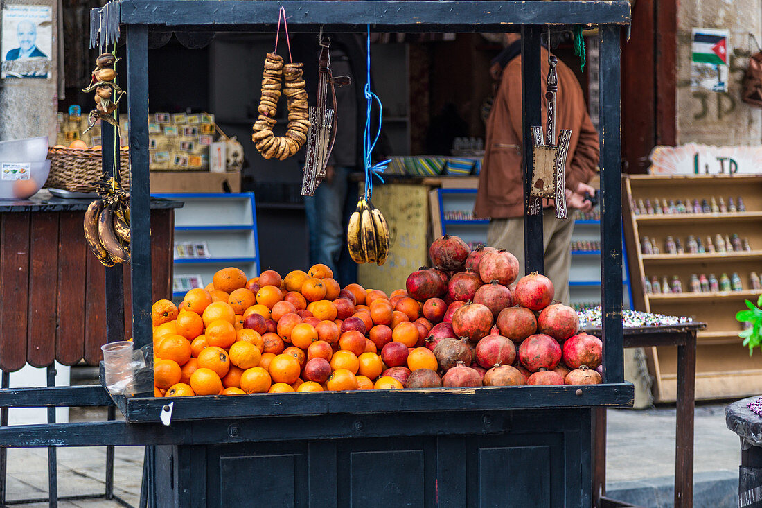 Fruit stand in Madaba, Jordan