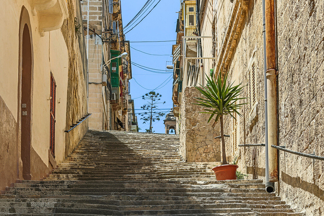 In the back streets of Senglea, Malta