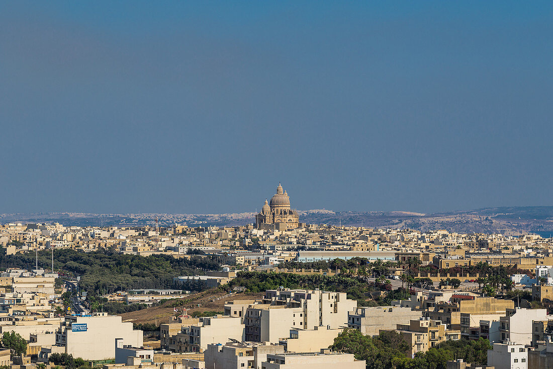 Cityscape of Victoria, the capital of Gozo Island, Malta