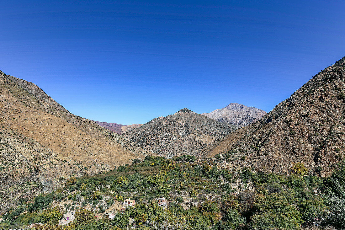 View of the Atlas Mountains in Morocco