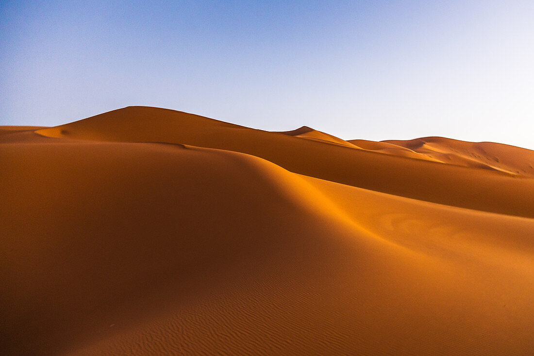 The Erg Chebbi dunes, Sahara, Morocco