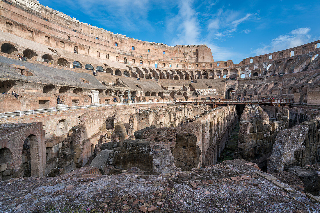 Die Überreste des Kolosseums in Rom, Italien