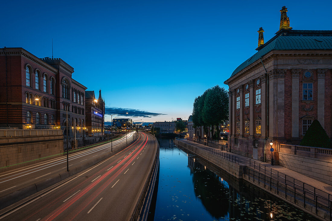 Blick auf das Riddarhuset in Stockholm, Schweden