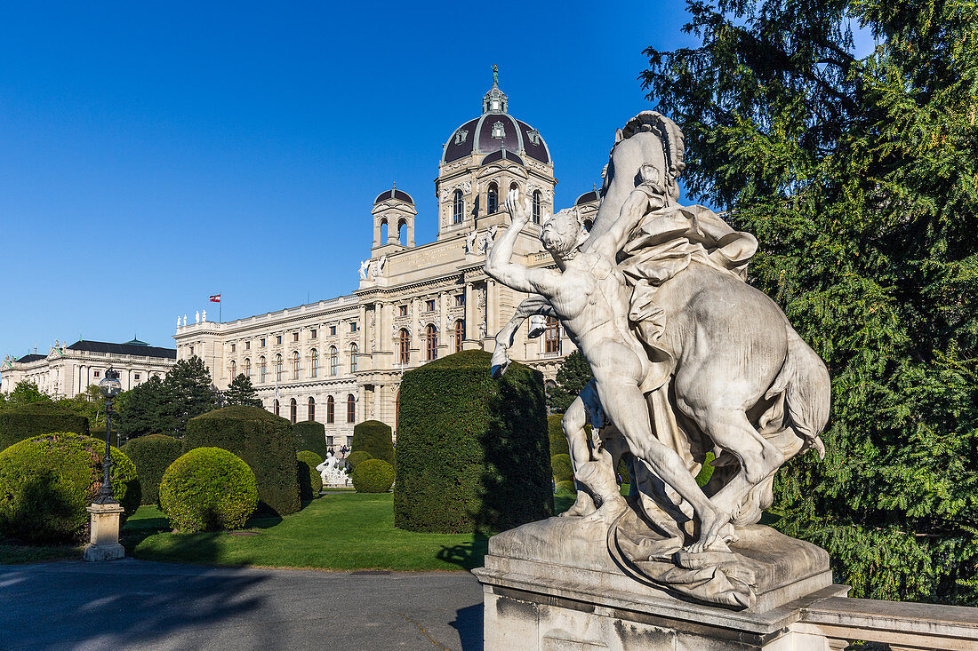 Blick auf das Naturhistorische Museum in Wien, Österreich
