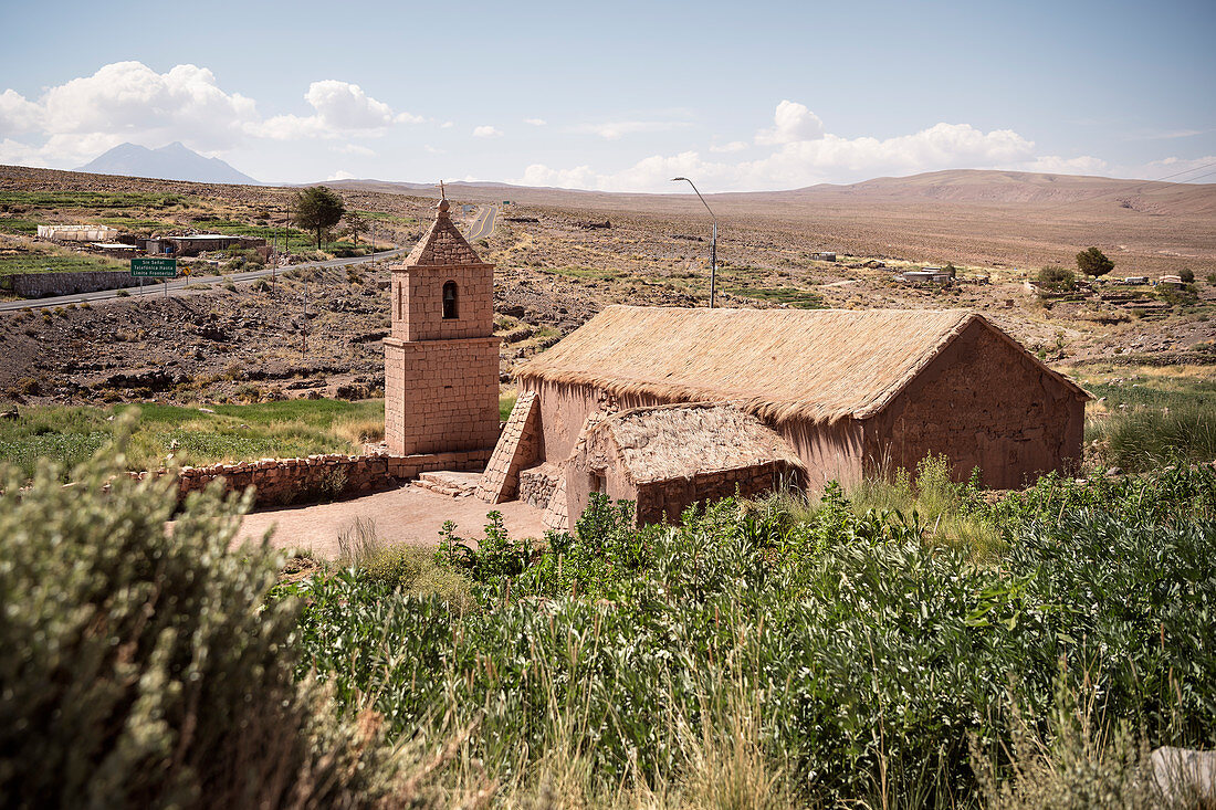 Old San Santiago Church, Socaire, Atacama Desert, Antofagasta Region, Chile, South America