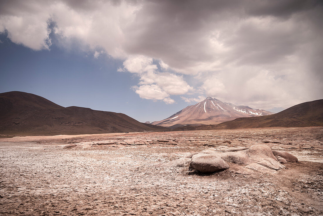 Lagune Piedras Rojas, Lagunas Altiplanicas, Hochebene „Altiplano“, Atacama Wüste, Region Antofagasta, Chile, Südamerika