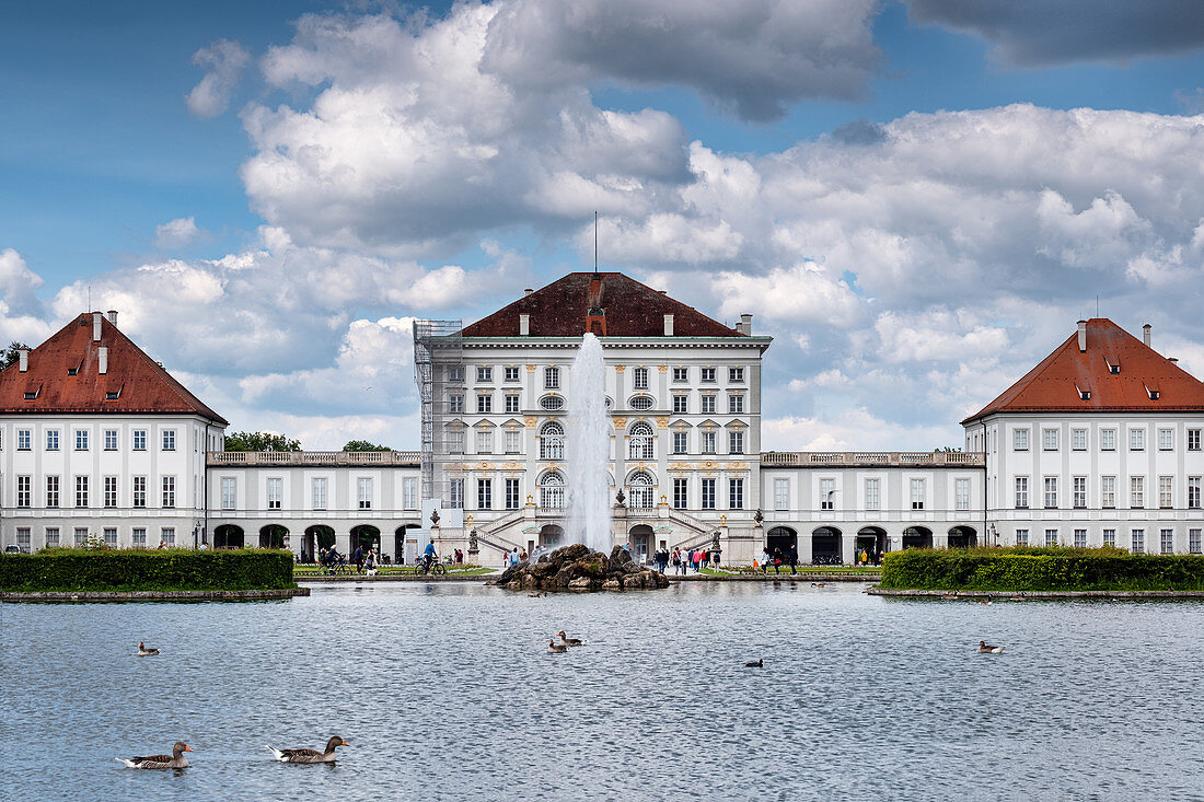 View of the Nymphenburg Palace, Munich, Bavaria, Germany, Europe