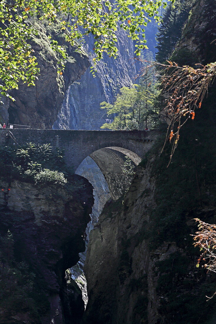 Schlucht des Hinterrhein an der Via Mala, Graubünden