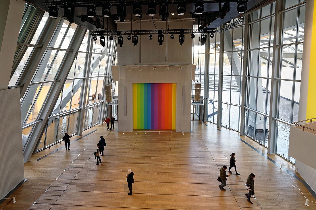 Frankreich, Paris, Bois de Boulogne, Louis-Vuitton-Stiftung von dem Architekten Frank Gehry