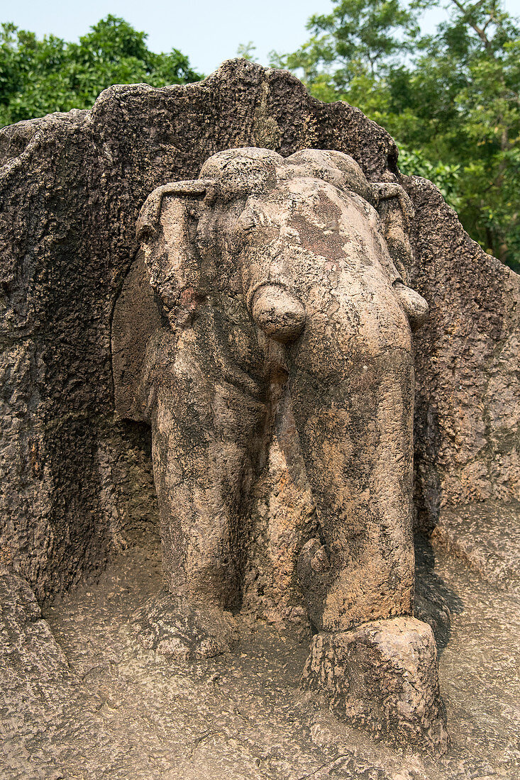 Sculpture of Elephant at  dhuali hill, Bhubhaneshwar, Odisha, India