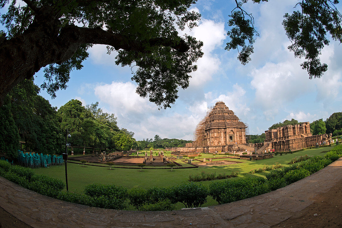 View of Konark Sun Temple in Odisha, India