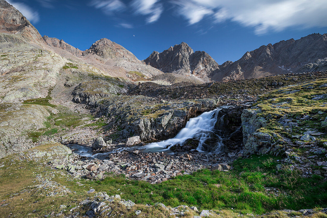 Rapids of the Gradenbach at the Nossberger Hütte in the Gradental in the Hohe Tauern National Park, Austria