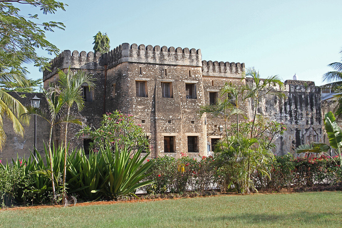 Old Fort AKA Arab Fort or Ngome Kongwe, Stone Town, Zanzibar, Unguja Island, Tanzania. 