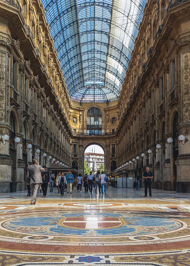 Der Einkaufstempel Galleria Vittorio Emmanuele II, Mailand, Italien