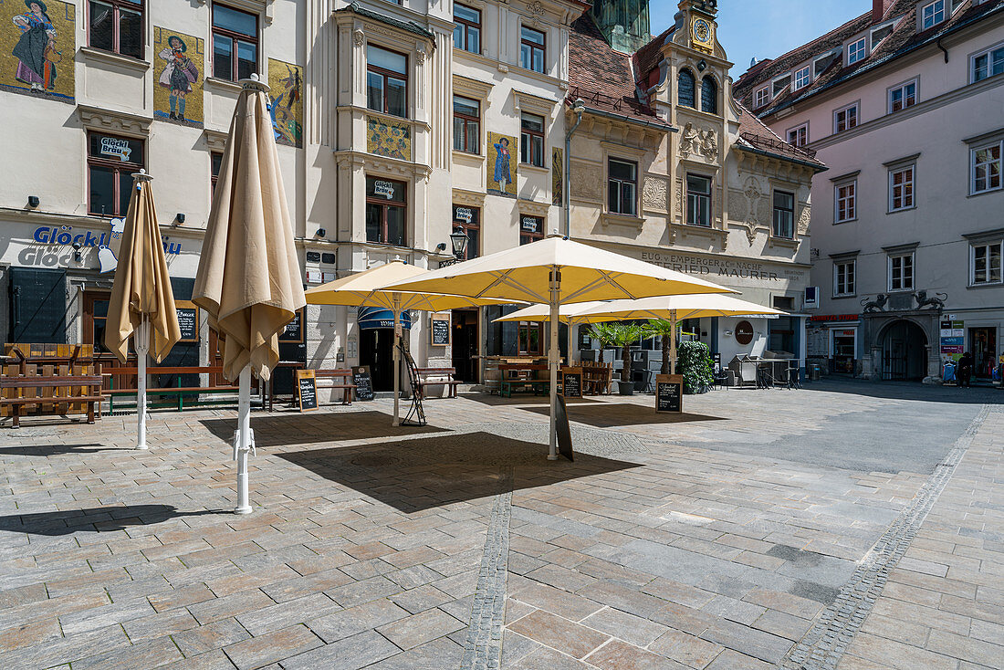 Der Glockenspiel im historischen Stadtzentrum, Graz, Österreich