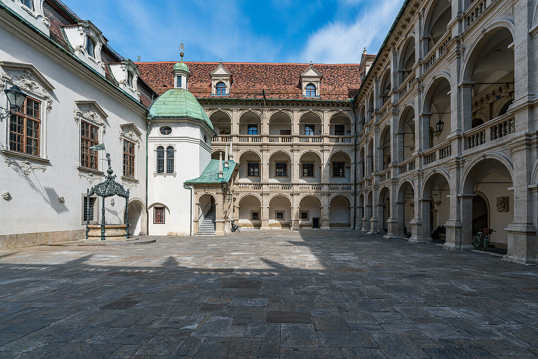 Inner courtyard in the Landhaus, Graz, Austria