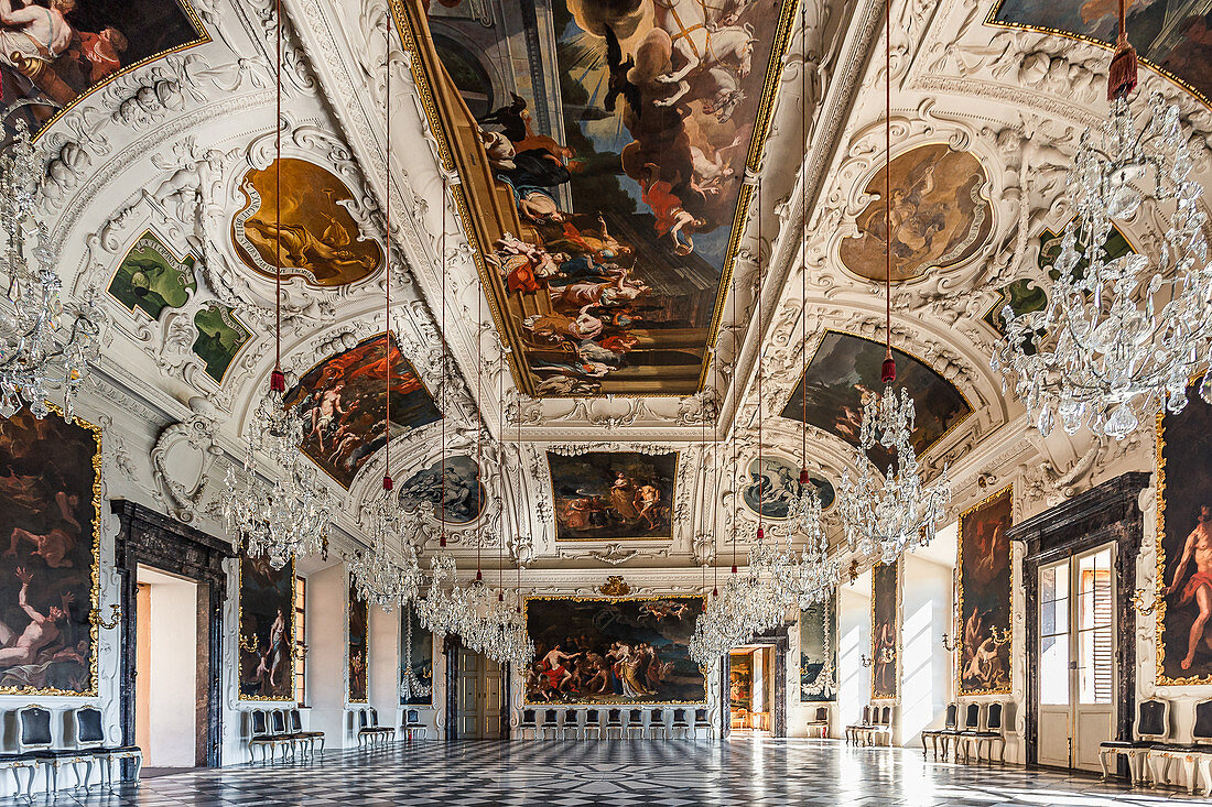 Planet Hall in Eggenberg Castle, Graz, Austria