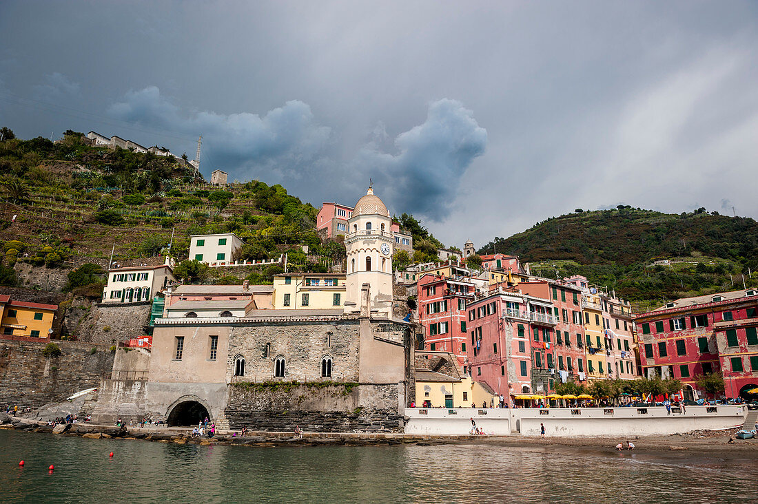 At the port of Vernazza, Cinque Terre, Italy