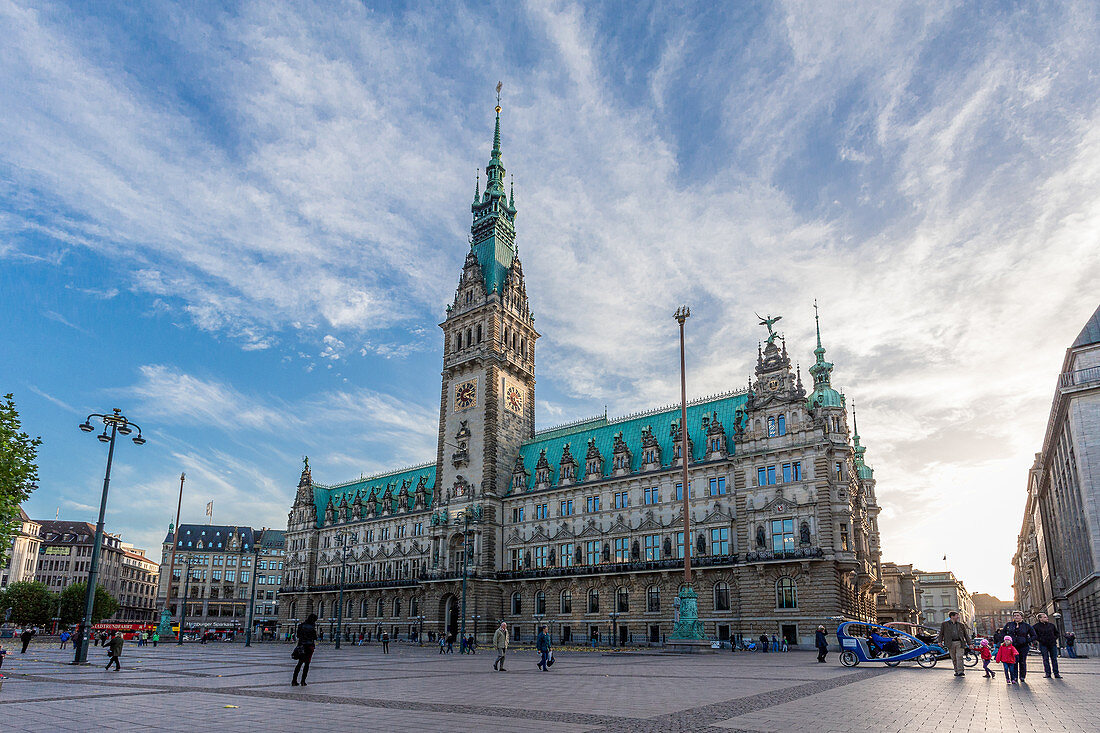 Rathaus in Hamburg, Deutschland