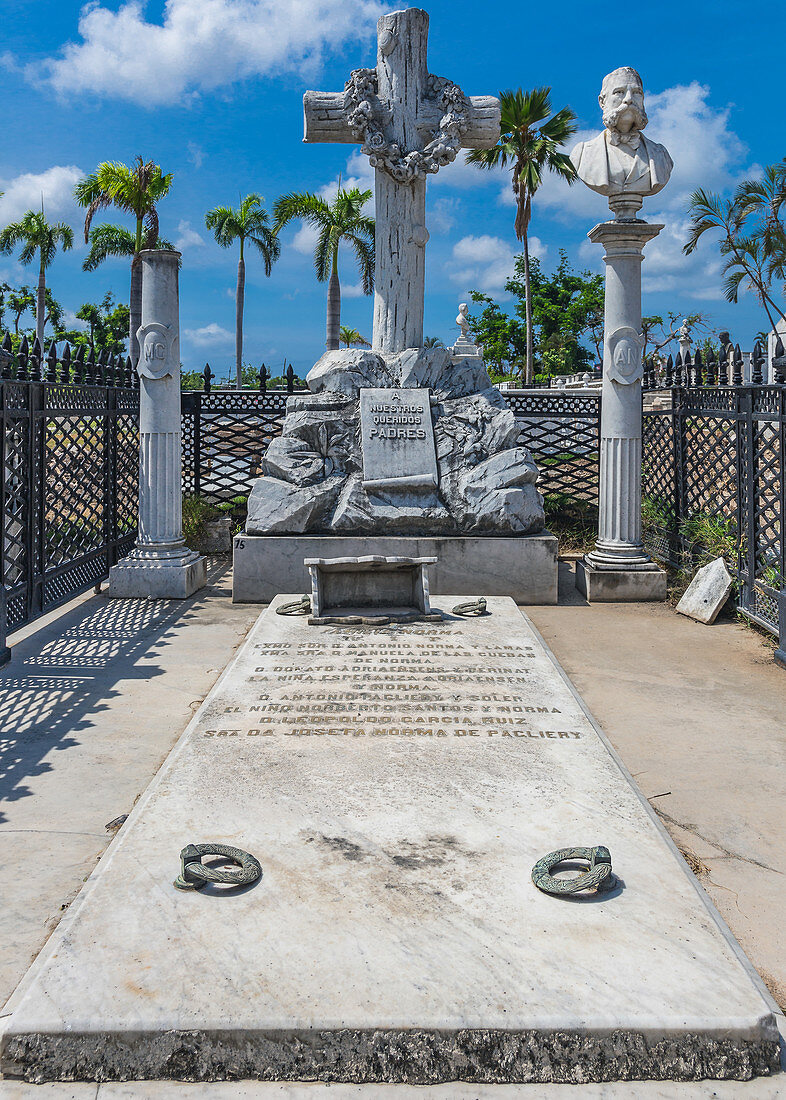 Grave at Santa Igenia Cemetery, Santiago de Cuba, Cuba