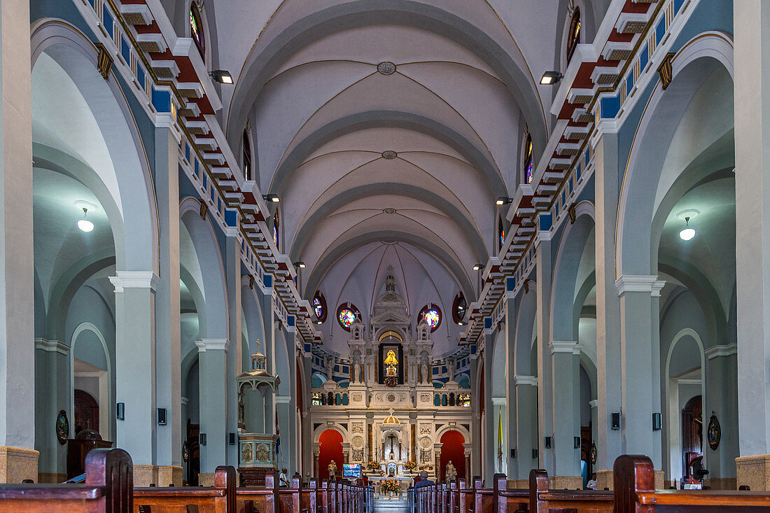Inside the Basilica El Cobre, Cuba