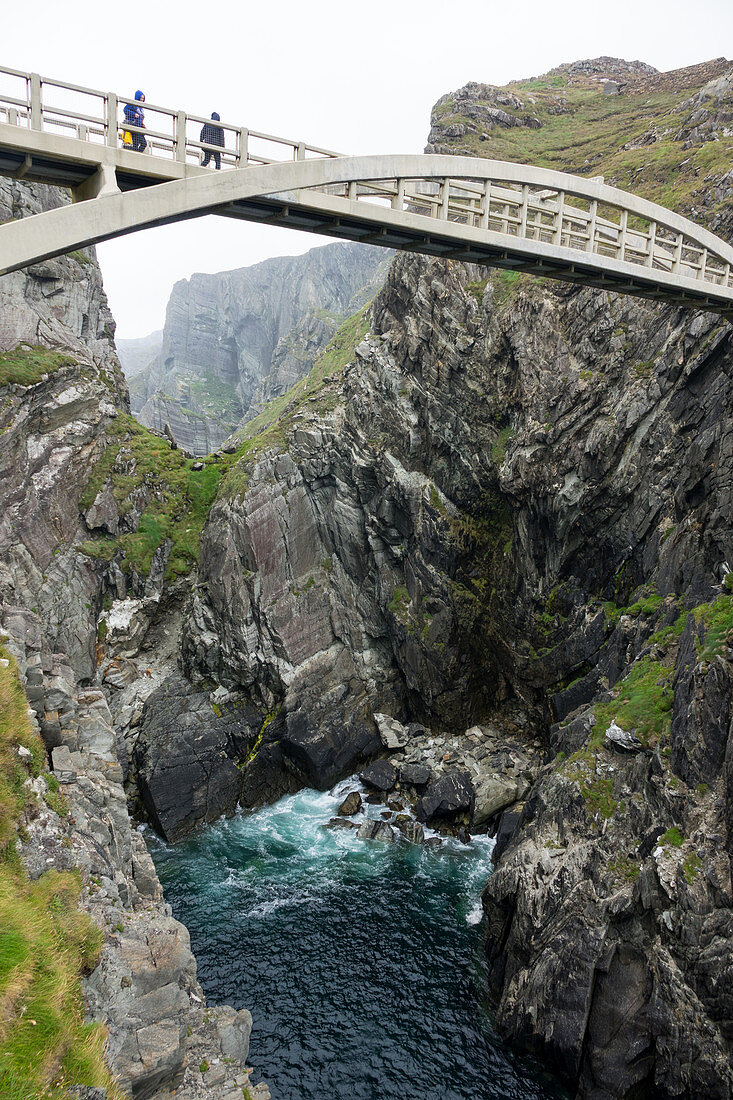 Mizen Bridge, Cliffs at Mizen Head, County Cork, Ireland, Europe