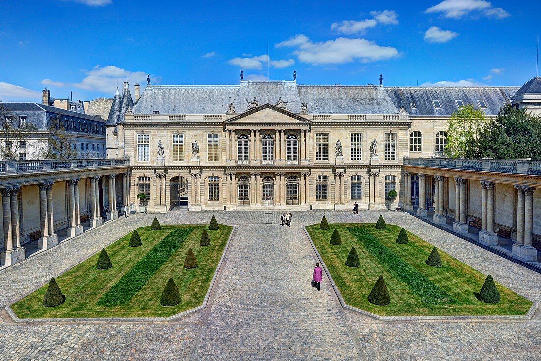 France, Paris, Marais district, hotel de Soubise, headquarters of the National Archives