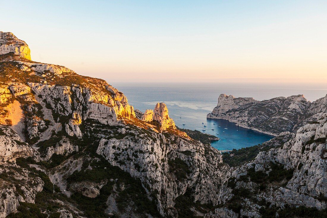 Frankreich, Bouches-du-Rhône, Marseille, Nationalpark Calanques, die Sormiou-Bucht