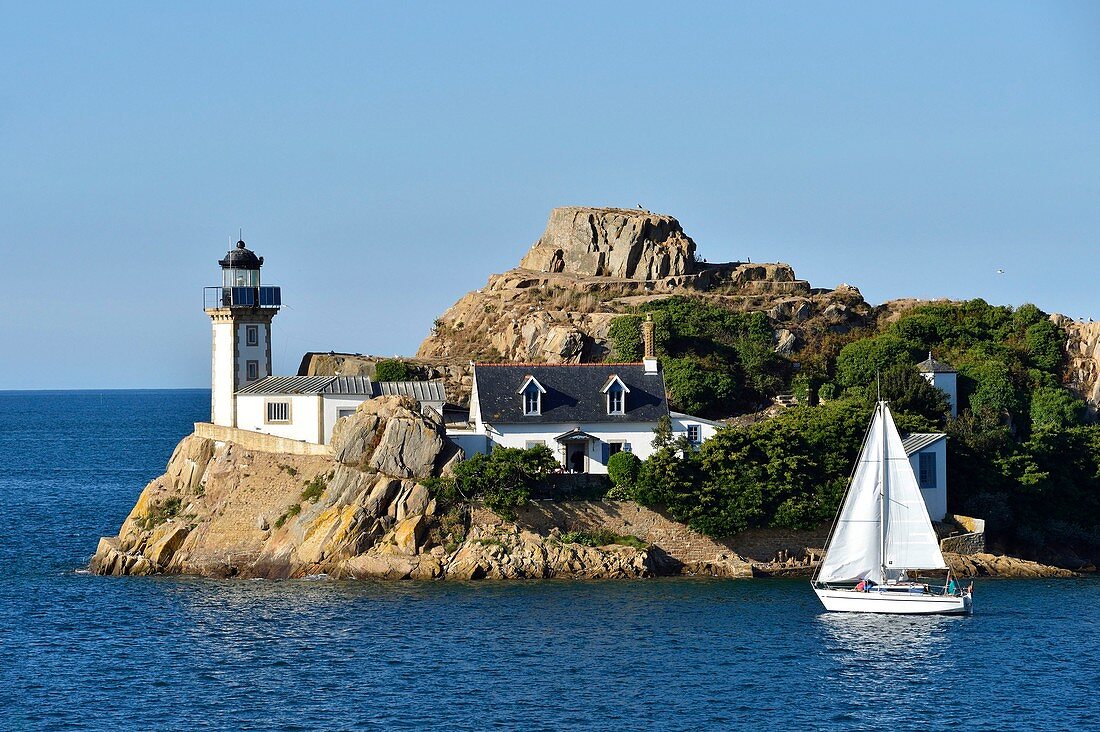 Frankreich, Finistère, Bucht von Morlaix, Carantec, Ile Louët