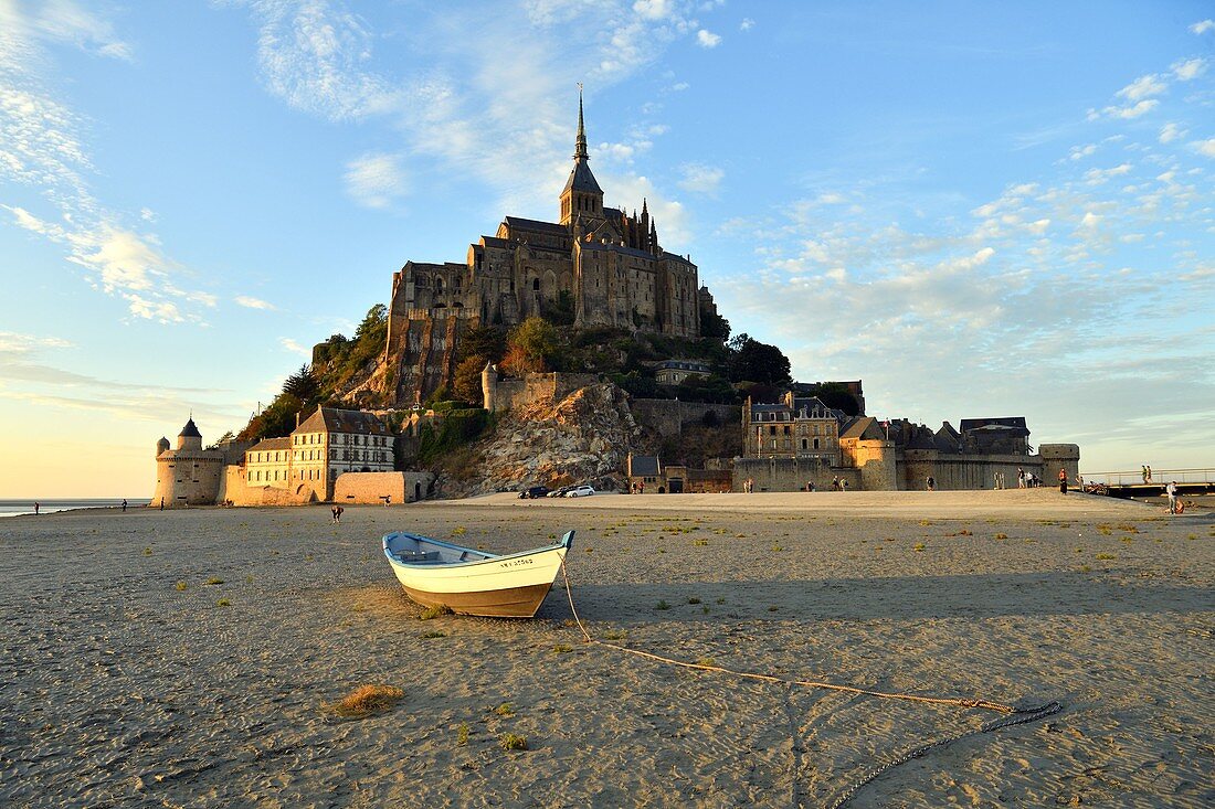 Frankreich, Manche, Bucht von Mont Saint-Michel, UNESCO-Weltkulturerbe, Mont Saint Michel