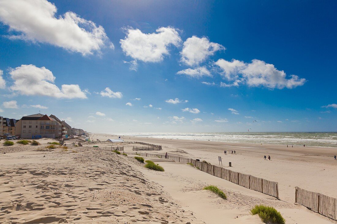 France, Somme, Fort Mahon Plage, beach