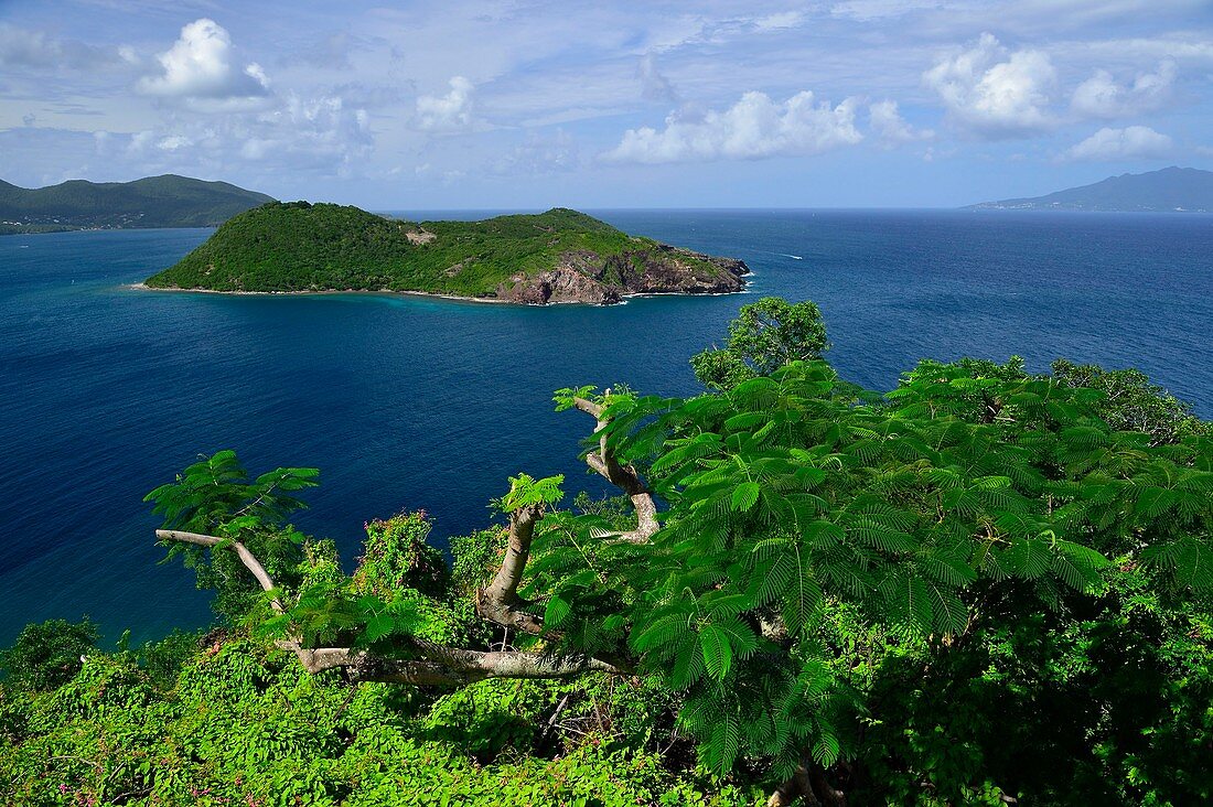 Frankreich, Guadeloupe, Saintes-Archipel, Terre-de-Haut, die Bucht von Saintes gilt als die drittschönste Bucht der Welt