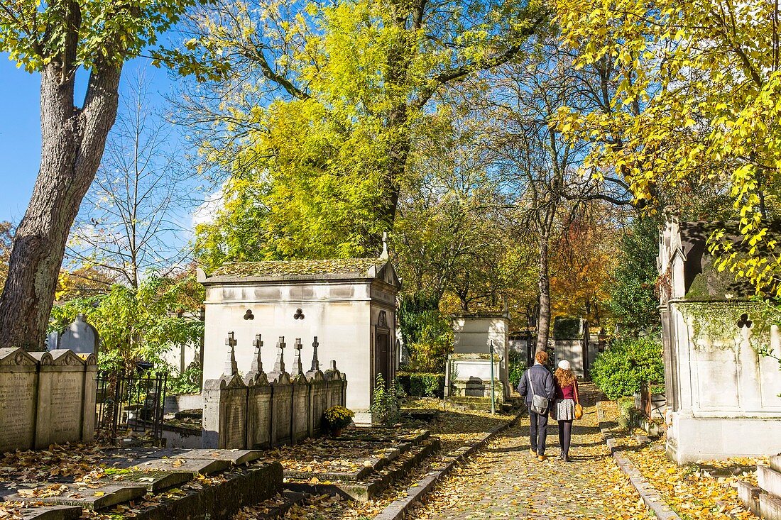 Frankreich, Paris, Friedhof Père Lachaise, der größte Friedhof der Stadt Paris und einer der berühmtesten der Welt