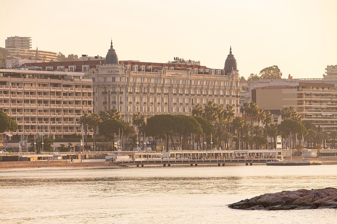 France, Alpes-Maritimes, Cannes, the palace Carlton on the boulevard de la Croisette