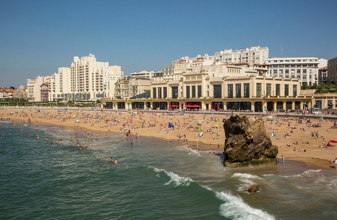 France, Pyrennees Atlantique, Basque Country, Biarritz, Casino de la Grande Plage