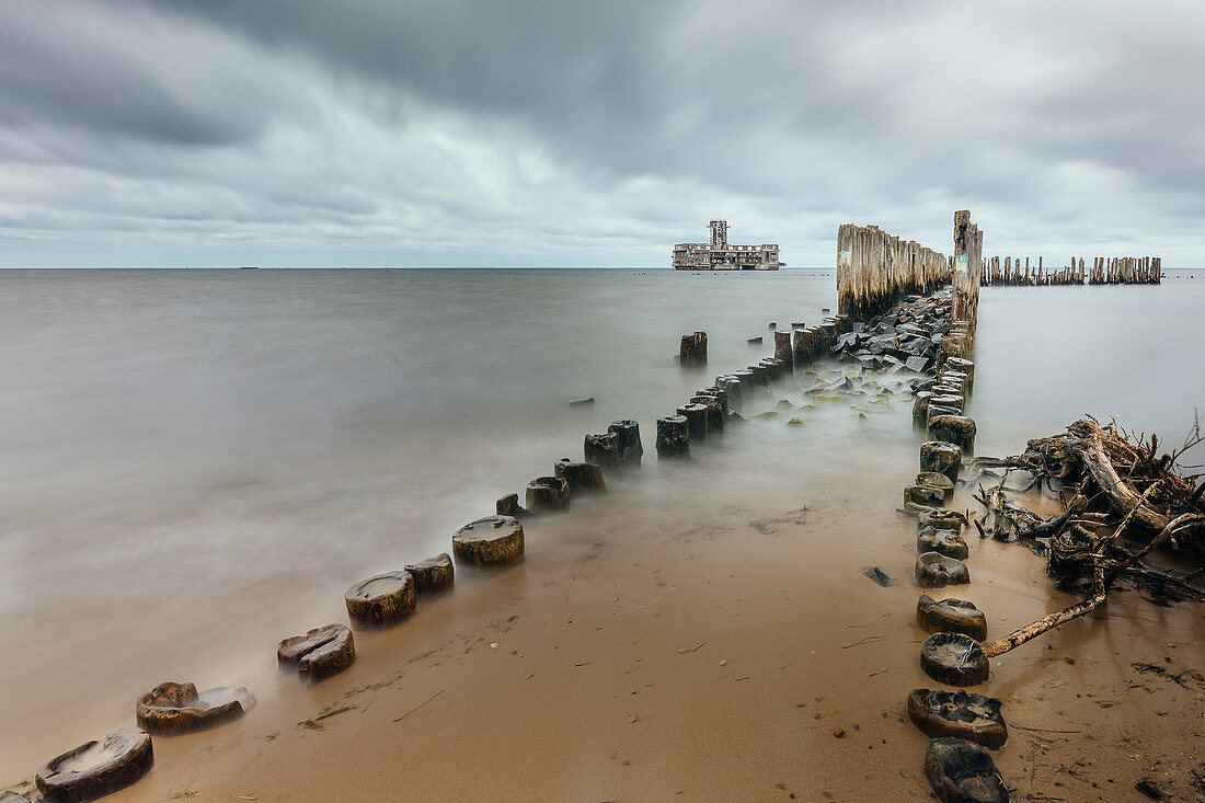 Torpedo weapon site Hexengrund, Gdynia, Pomerania, Gdansk Bay, Poland