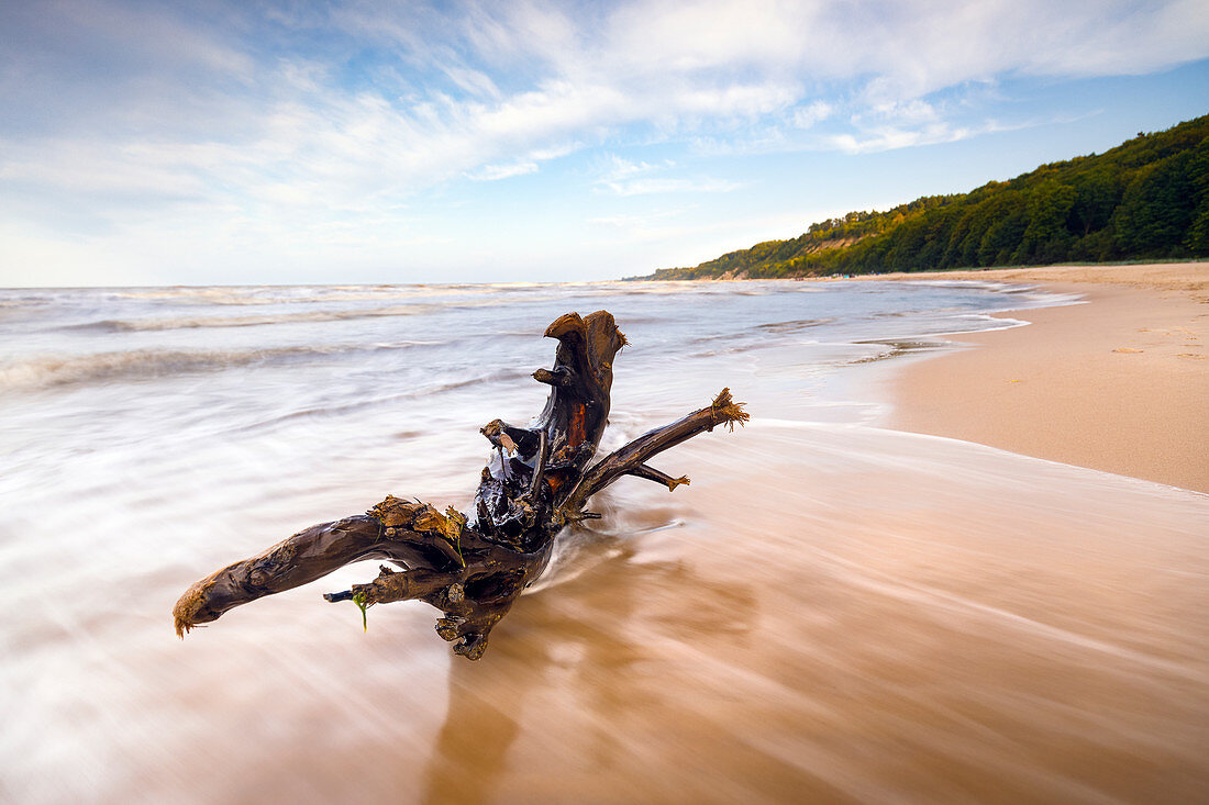 Rozewie beach on the Baltic Sea, Pomerania, Poland