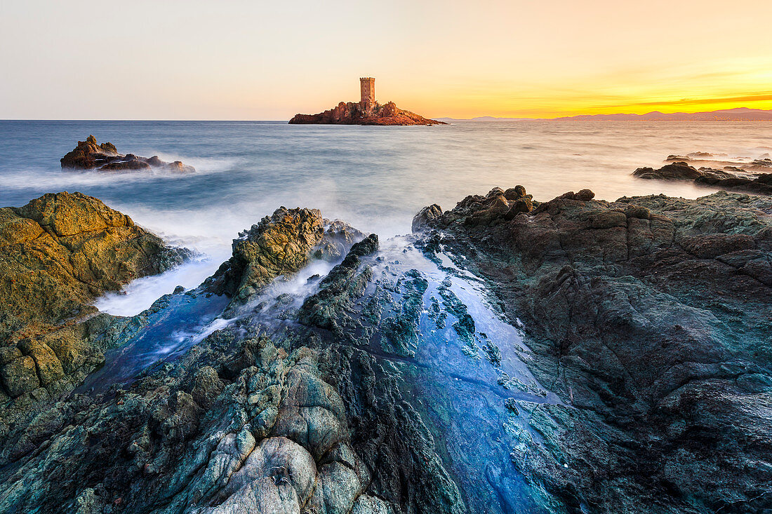 Ile d’Or, vor dem Cap Le Dramont, Département Var,     Provence-Alpes-Côte d'Azur, Côte d'Azur, Frankreich