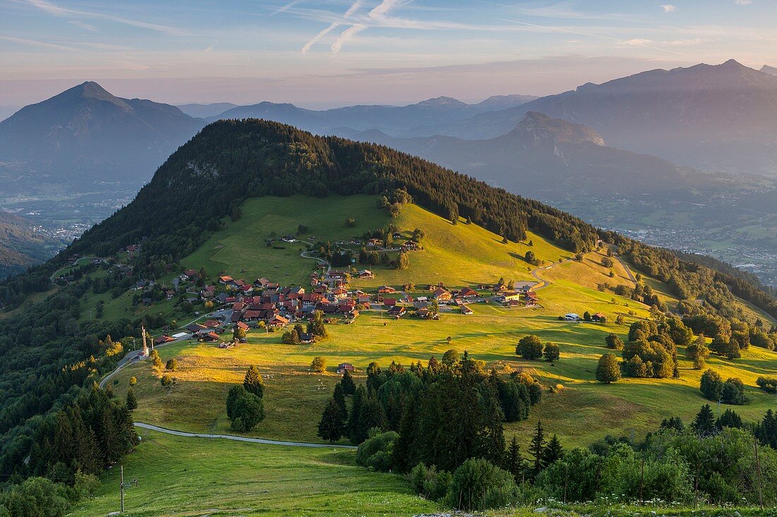 France, Haute-Savoie, Romme and the valley of Cluse