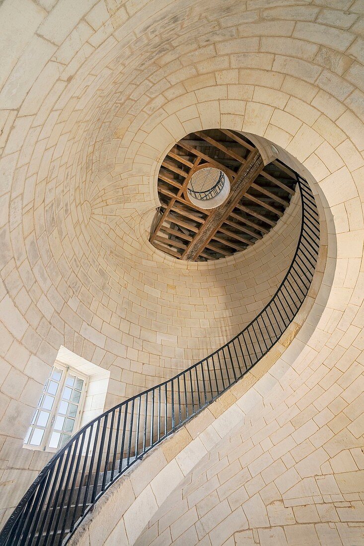 France, Gironde, Le Verdon sur Mer, Cordouan Girondin room overview, listed as Historical Monument