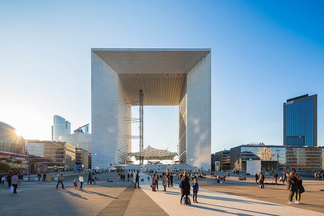 Frankreich, Hauts-de-Seine, La Défense, die Grande Arche des Architekten Otto von Spreckelsen