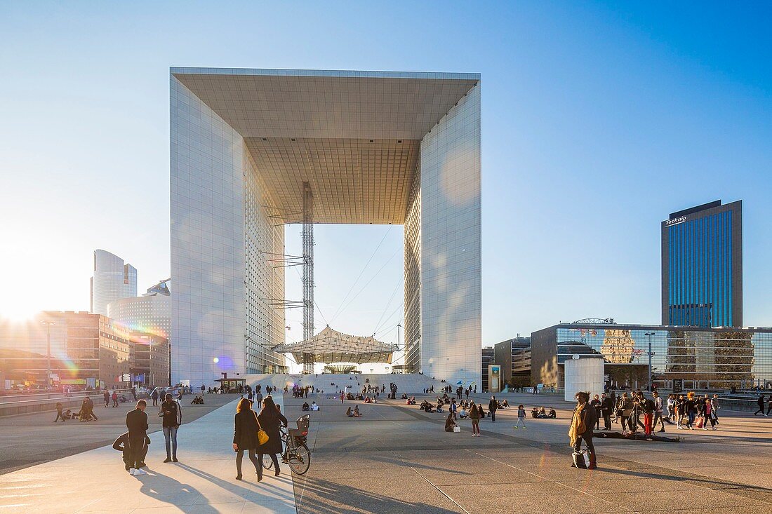 Frankreich, Hauts-de-Seine, La Défense, die Grande Arche des Architekten Otto von Spreckelsen