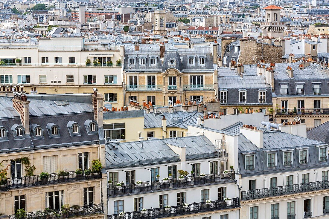 Frankreich, Paris, Blick vom Pantheon auf den 5. Bezirk und insbesondere auf die Bezirke Sorbonne und Val de Grâce