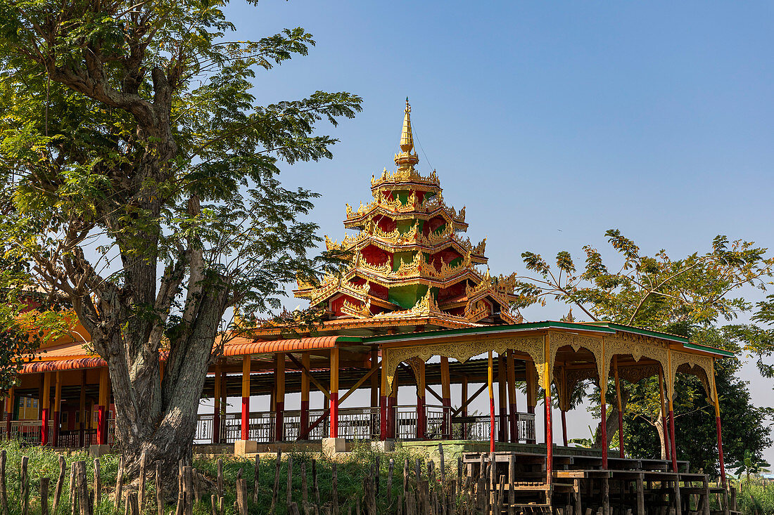 Temple on Inle Lake, Heho, Myanmar