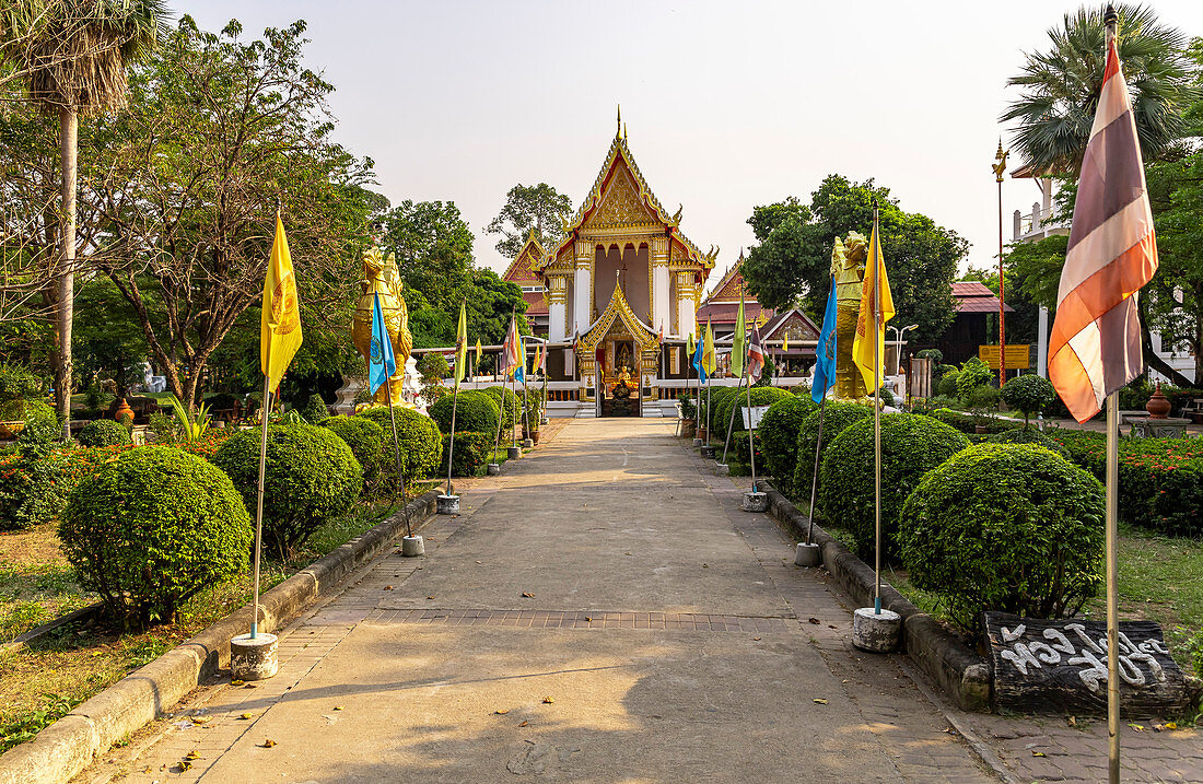 Tempel "Wat Phai Lom" auf Koh Kret, Bangkok, Thailand