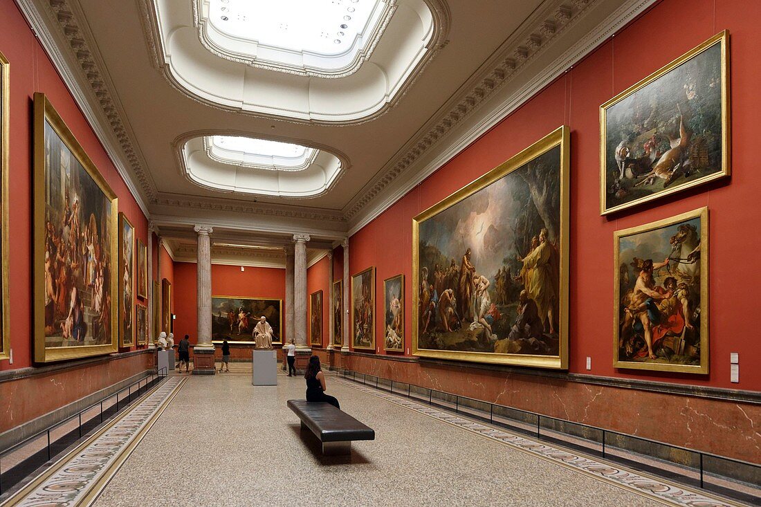 Frankreich, Herault, Montpellier, historisches Zentrum, Musée Fabre, 18. Jahrhundert, Säulengalerie