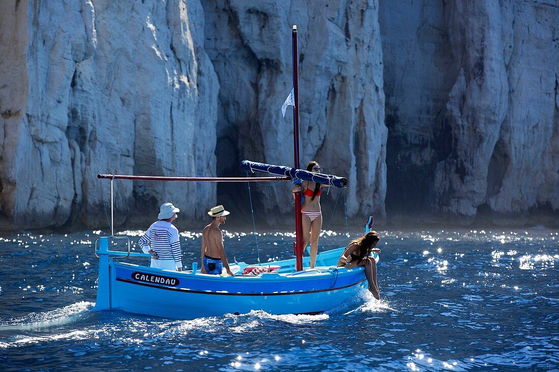 Frankreich, Bouches-du-Rhône, Calanques-Nationalpark, Marseille, Pointe de Castel Vieil