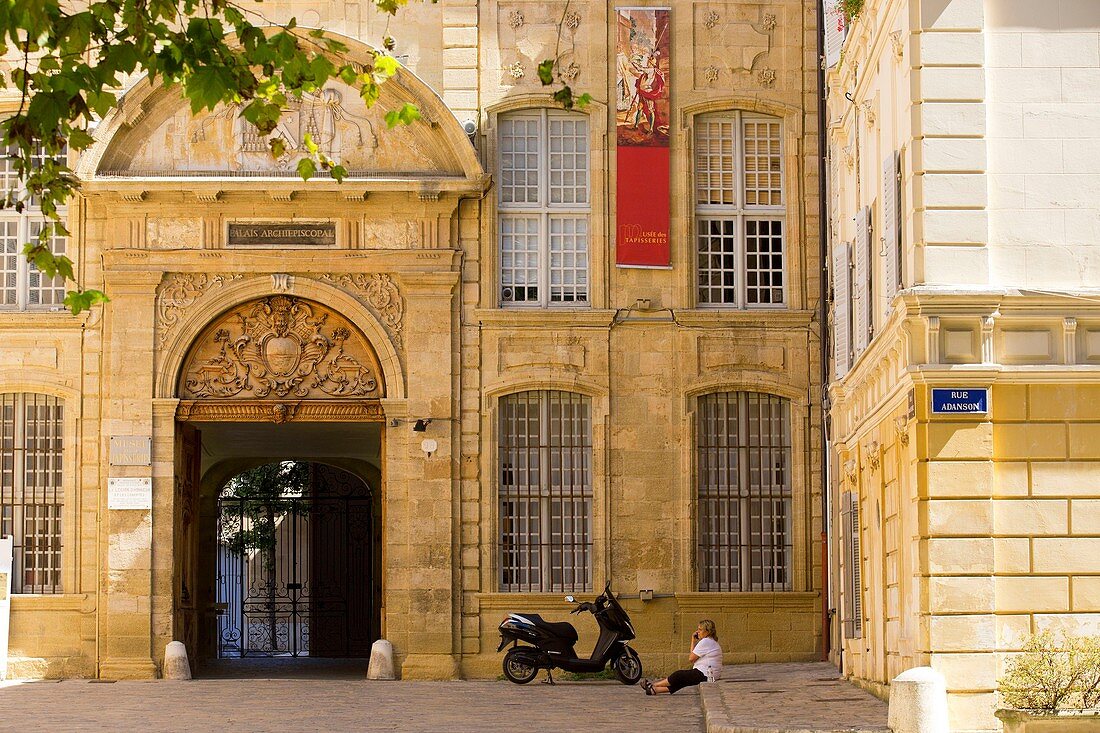 France, Bouches du Rhone, Aix en Provence, site of the Archdiocese, Archbishop's Palace